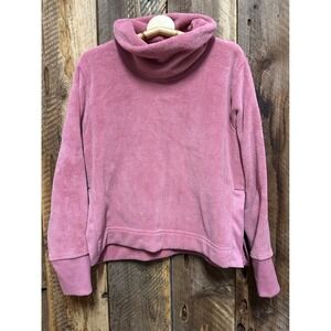 Ebb & Flow Pullover Athleisure‎ Pink Cowl Neck Sweatshirt Loungewear  Fall Layer